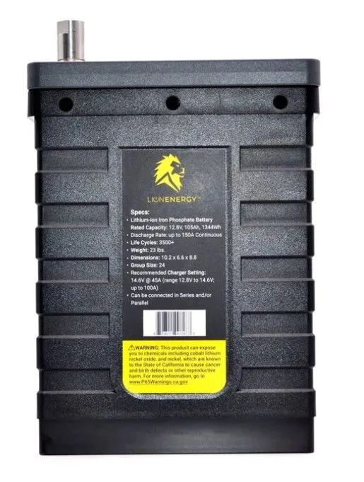 Lithium Battery 105AH w/BT